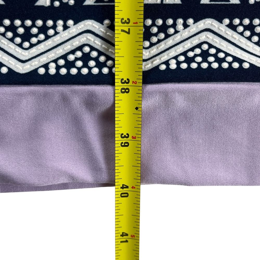 Croft & Barrow Geometric Shift Dress XXL Stretch Knit 3/4 Sleeve Boho Casual - Picture 5 of 7